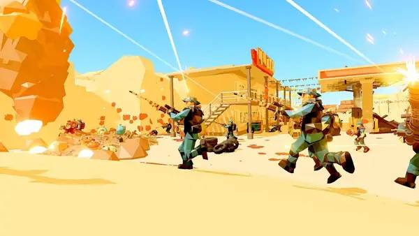 Момент активного игрового действия OCEAN OF BATTLES