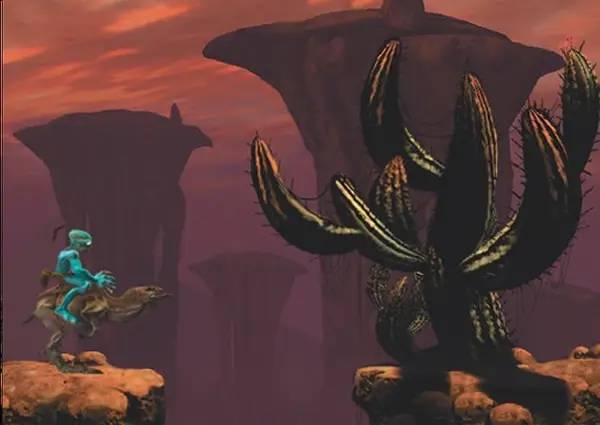 Момент активного игрового действия Oddworld Abe's Oddysee