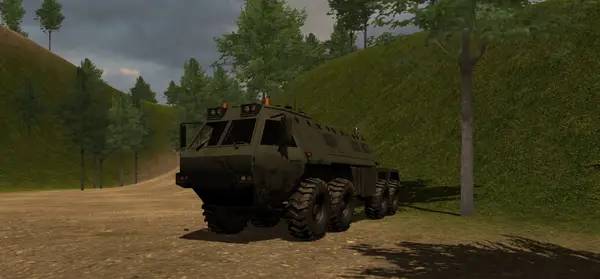 Момент активного игрового действия Offroad Truck Racing