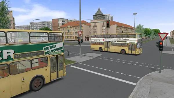 Момент активного игрового действия OMSI 2 Bus Simulator