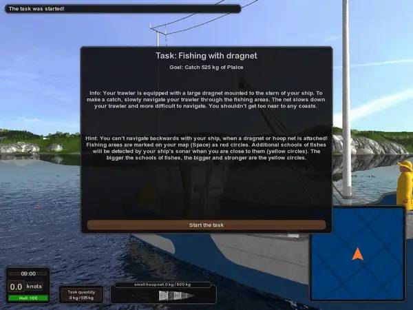 Момент активного игрового действия Open Sea Fishing The Simulation