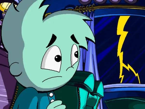 Момент активного игрового действия Pajama Sam 2  Thunder And Lightning Aren't So Frightening
