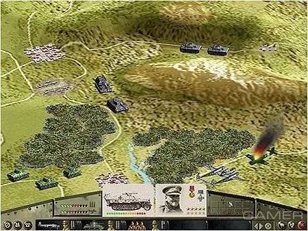 Момент активного игрового действия Panzer General 3D Assault