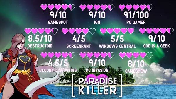 Момент активного игрового действия Paradise Killer