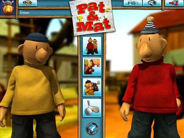 Момент активного игрового действия Pat and Mat