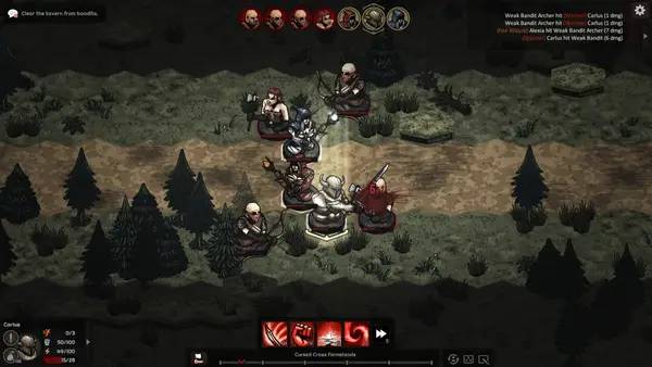 Момент активного игрового действия Paths and Danger