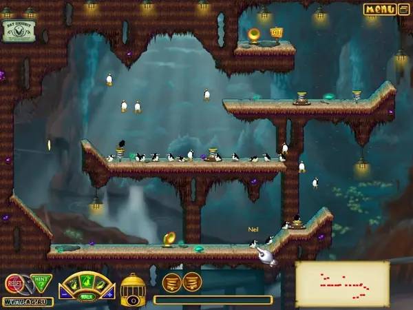 Момент активного игрового действия Penguins!