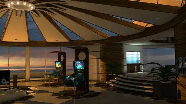 Момент активного игрового действия Pinball FX2 VR