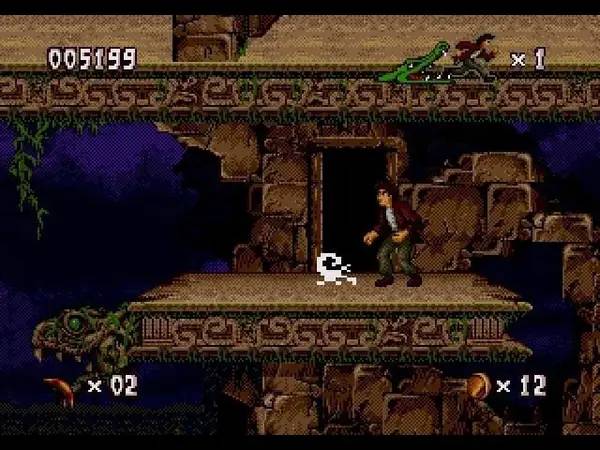 Момент активного игрового действия Pitfall The Mayan Adventure