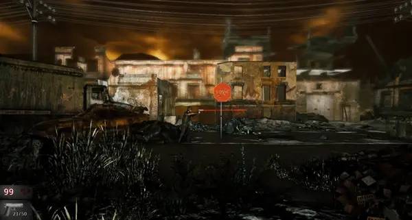 Момент активного игрового действия Post War Dreams