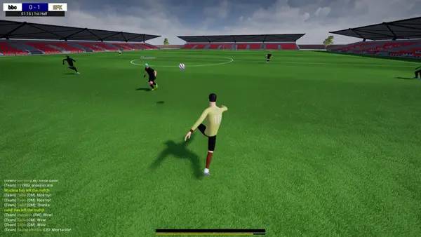 Момент активного игрового действия Pro Soccer Online