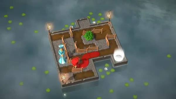 Момент активного игрового действия Puddle Knights