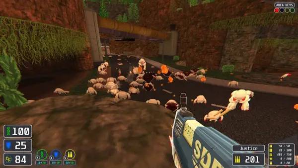 Момент активного игрового действия Relentless Frontier