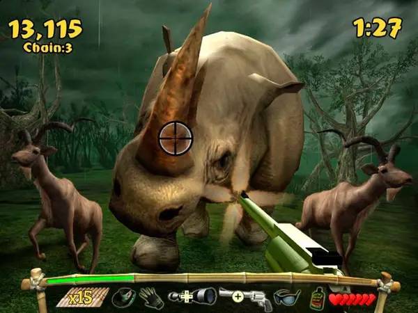 Момент активного игрового действия Remington Super Slam Hunting Africa