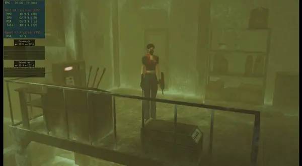 Момент активного игрового действия Resident Evil Code Veronica X HD