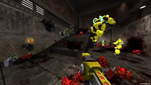 Момент активного игрового действия Rexuiz FPS