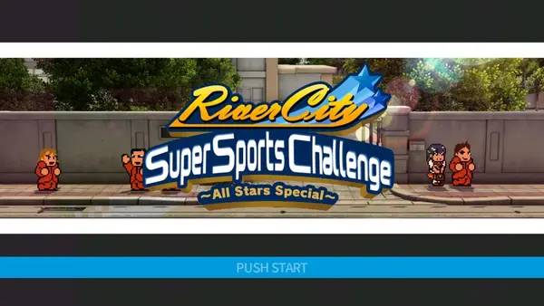 Момент активного игрового действия River City Super Sports Challenge ~All Stars Special~
