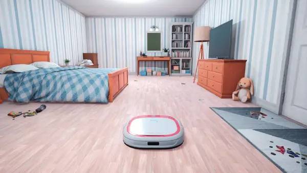 Момент активного игрового действия Robo Vacuum Simulator