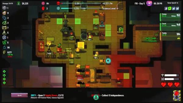 Момент активного игрового действия Rogue AI Simulator