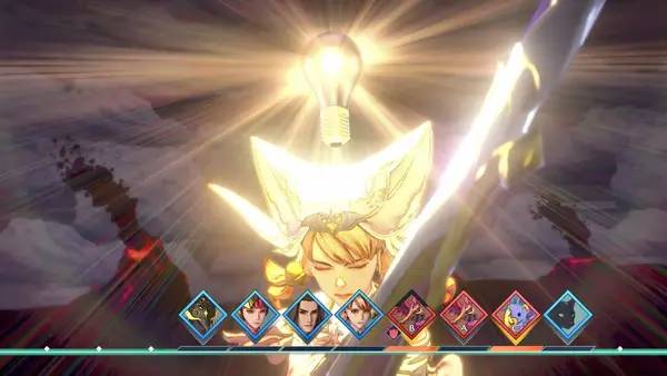 Момент активного игрового действия SaGa Emerald Beyond