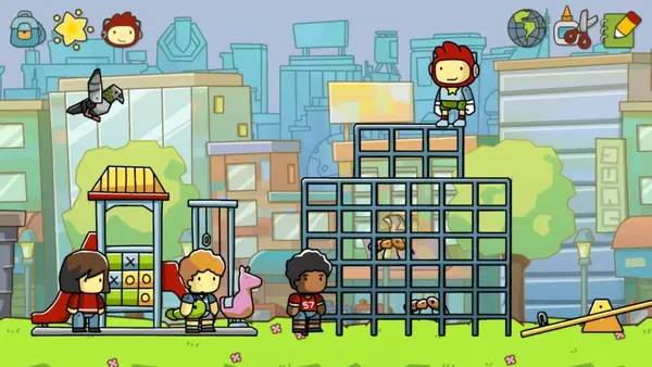 Момент активного игрового действия Scribblenauts Unlimited