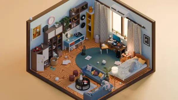 Момент активного игрового действия Seeking Cat