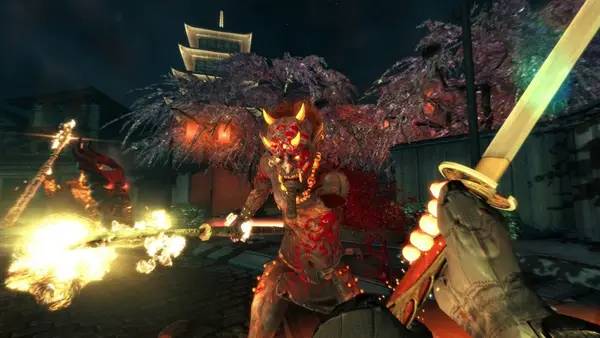 Момент активного игрового действия Shadow Warrior