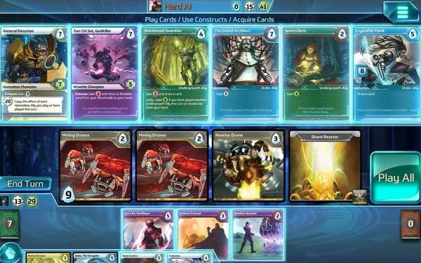 Момент активного игрового действия Shards of Infinity