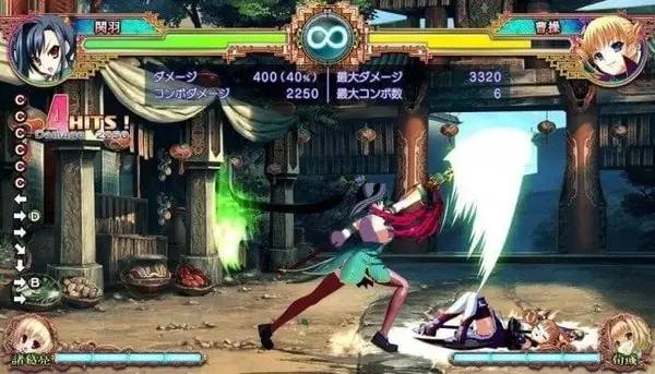 Момент активного игрового действия Shin Koihime Musou Otome Taisen Sangokushi Engi