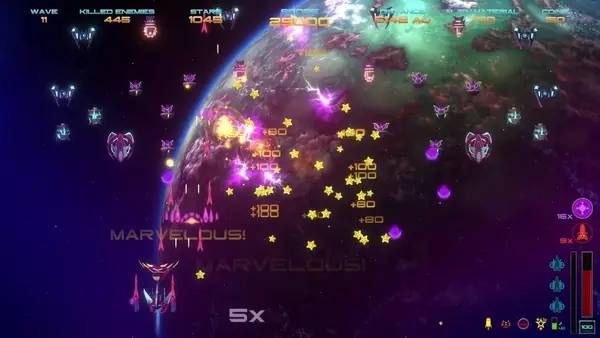 Момент активного игрового действия Shootvaders The Beginning