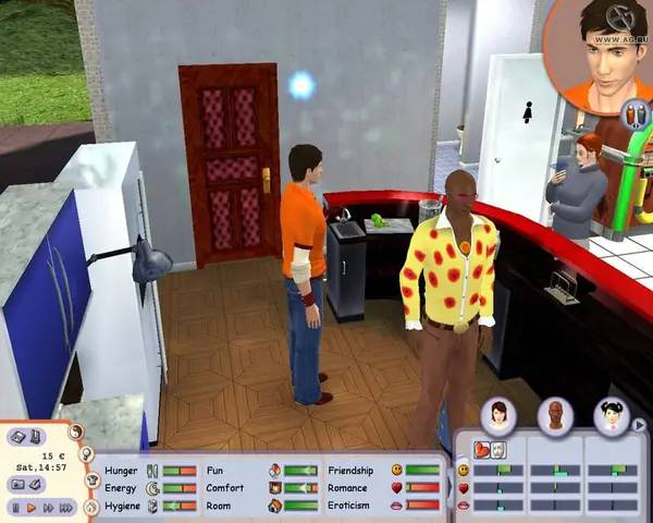 Момент активного игрового действия Singles 2 - Triple Trouble