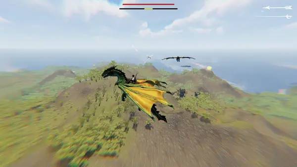 Момент активного игрового действия Skydom