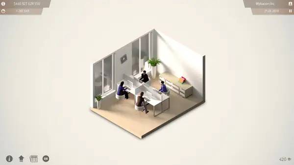 Момент активного игрового действия Smartphone Tycoon