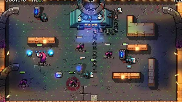 Момент активного игрового действия Snake Core