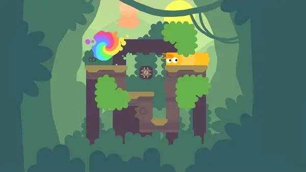 Момент активного игрового действия Snakebird Primer