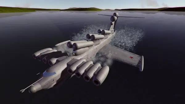 Момент активного игрового действия Soviet Monsters Ekranoplans