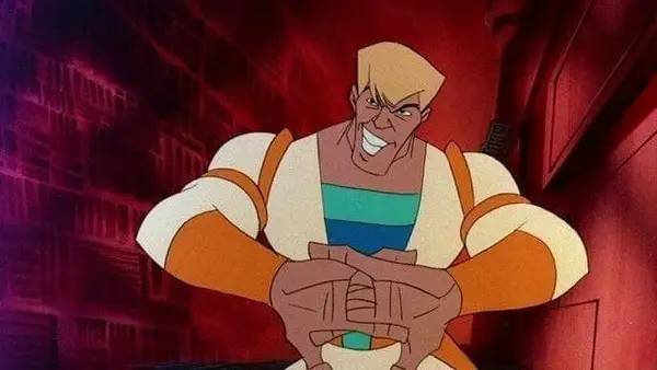 Момент активного игрового действия Space Ace Remastered