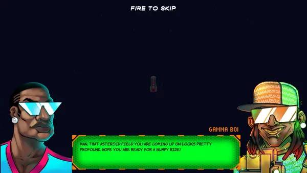 Момент активного игрового действия Space Haters