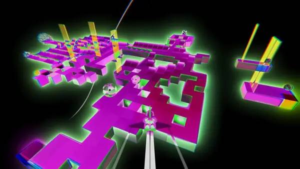 Момент активного игрового действия Space Hole 2018