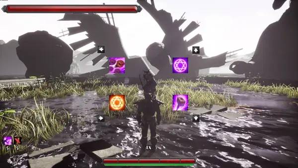 Момент активного игрового действия Spell Beats