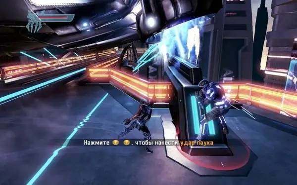 Момент активного игрового действия Spider-Man Shattered Dimensions