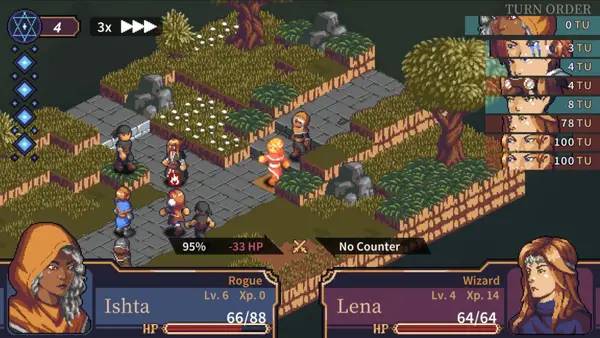 Момент активного игрового действия Spiritlink Tactics