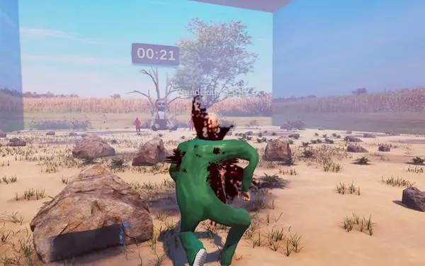 Момент активного игрового действия SQUID GUYS