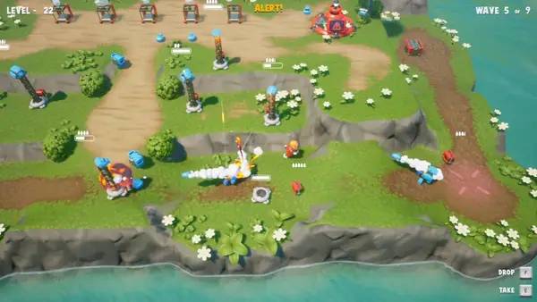 Момент активного игрового действия Stack by stack