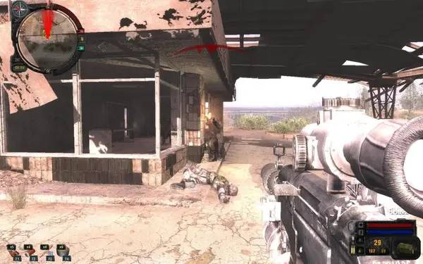 Момент активного игрового действия Сталкер  Call of Pripyat - Aliens Time - Затон