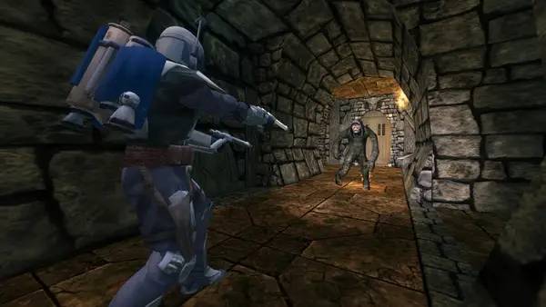 Момент активного игрового действия STAR WARS Bounty Hunter