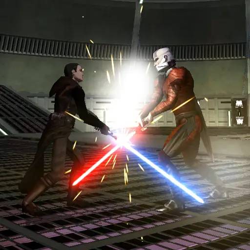 Момент активного игрового действия Star Wars Jedi Academy - Galactic Legacy