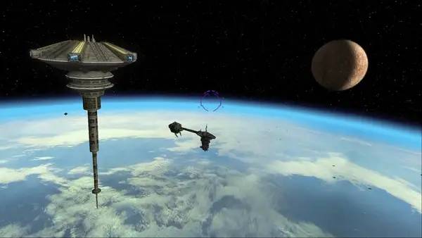 Момент активного игрового действия Star Wars  X-Wing Alliance - TIE Fighter Total Conversion