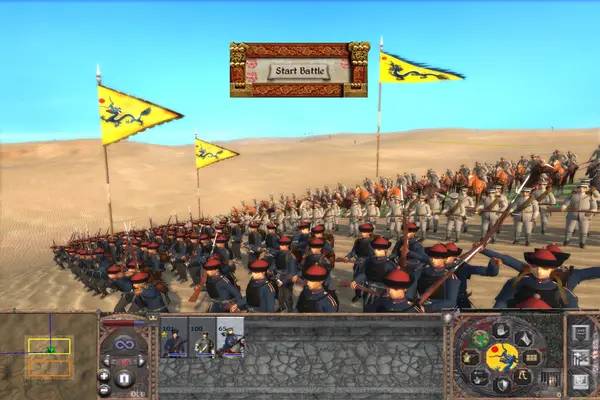 Момент активного игрового действия Steam and Steel Total War