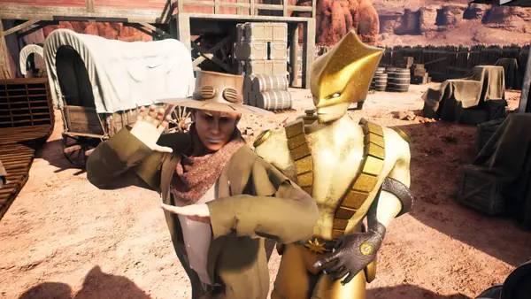 Момент активного игрового действия Steel Ball Race